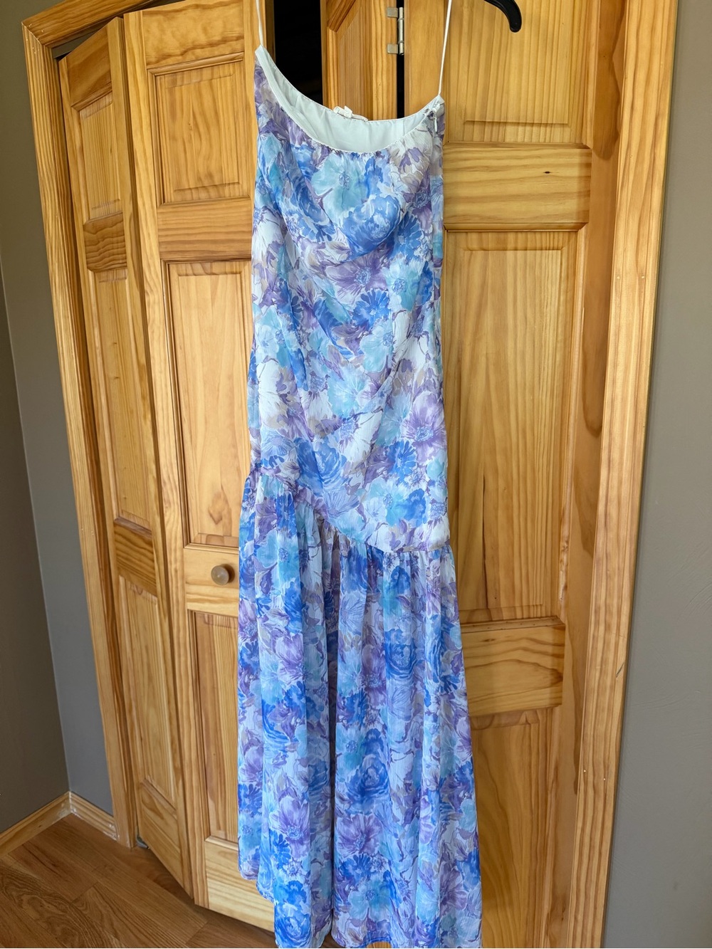 Lane 201 Hydrangea House Maxi Dress Blue Floral